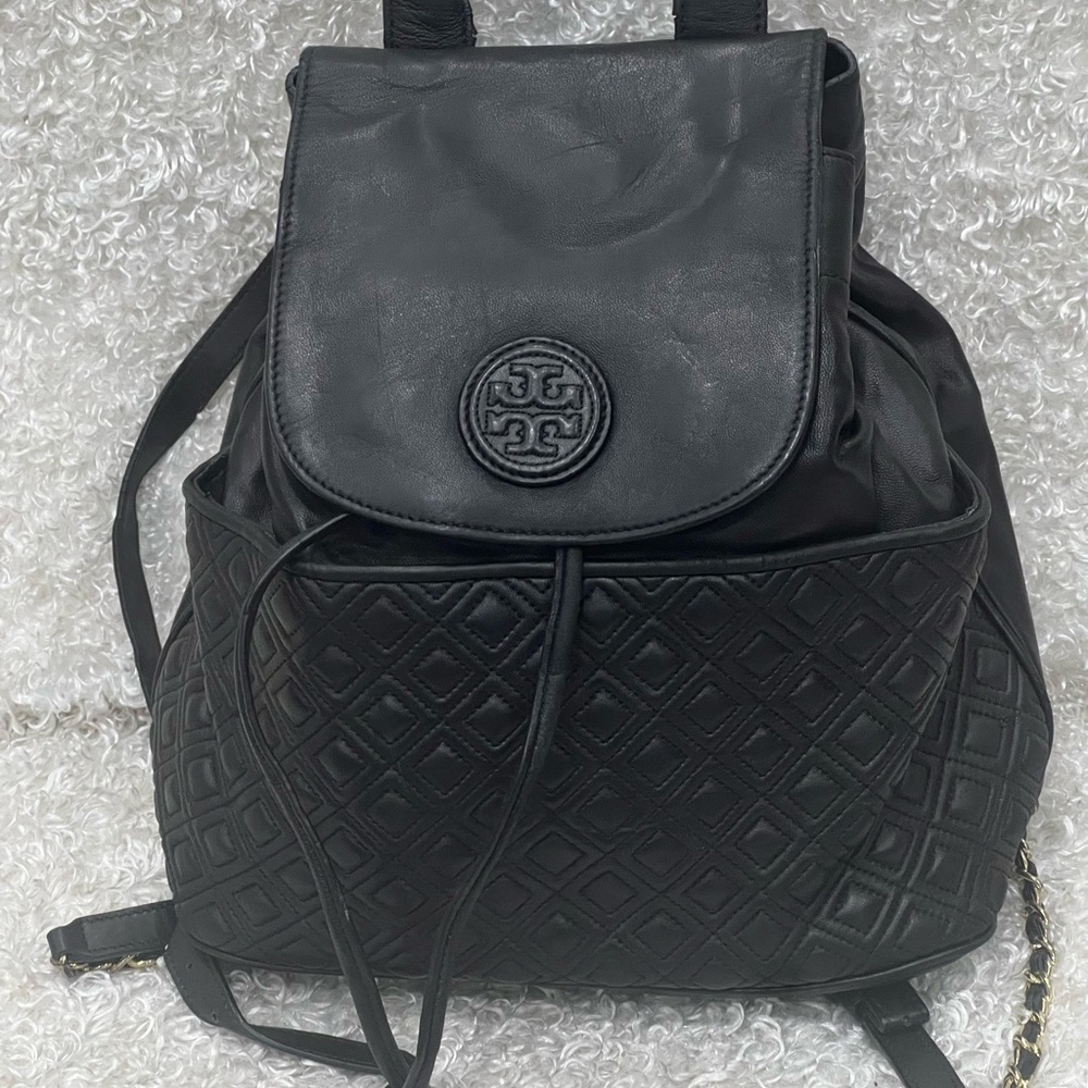 Tory Burch Quilted Fleming Backpack - image 1